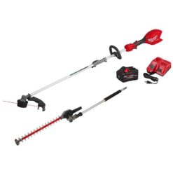 Milwaukee 3016-21ST-49-16-2719 M18 FUEL 18V 16 in. Brushless Cordless QUIK-LOK String Trimmer 8.0 Ah FORGE Kit w/ Articulating Hedge Trimmer Attachment