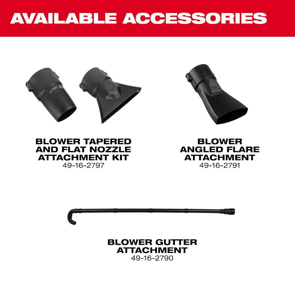 Milwaukee 3017-21HD M18 FUEL 120 MPH 500 CFM 18V Brushless Cordless Battery Powered Leaf Blower Kit w 12.0 Ah FORGE Battery & Rapid Charger10