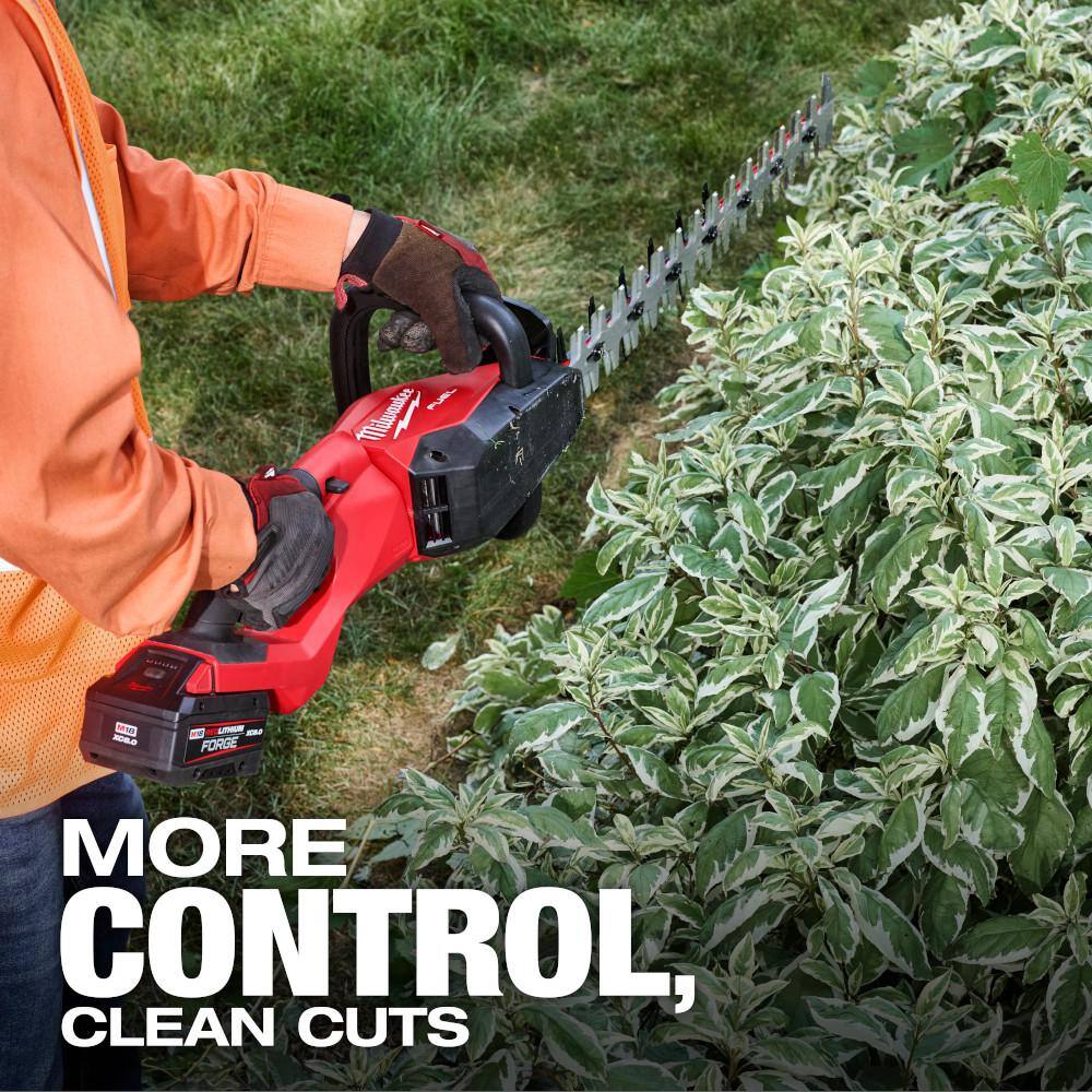 Milwaukee 3033-20-48-11-1881 M18 FUEL 18V 24 in. Brushless Cordless Battery Powered Hedge Trimmer with (1) 8.0 Ah FORGE Battery12