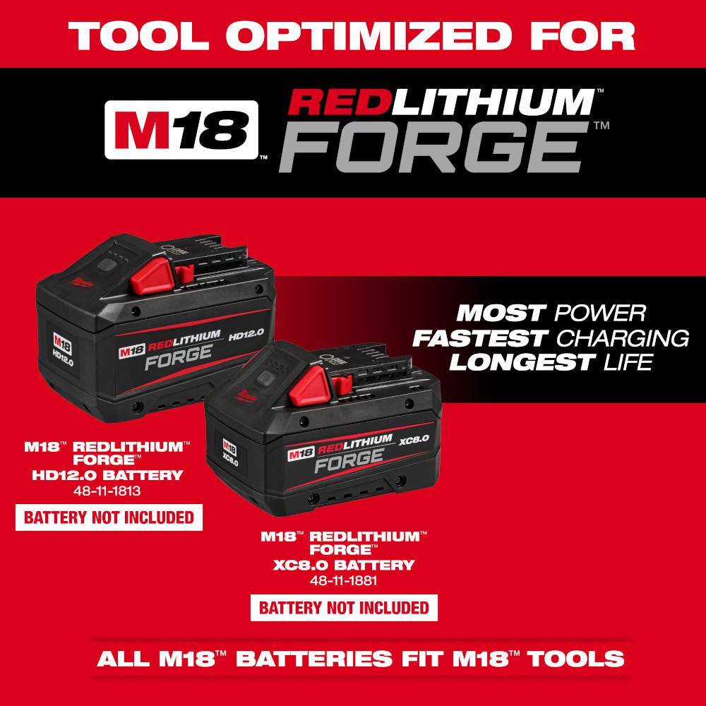 Milwaukee 3033-20-48-11-1881 M18 FUEL 18V 24 in. Brushless Cordless Battery Powered Hedge Trimmer with (1) 8.0 Ah FORGE Battery14