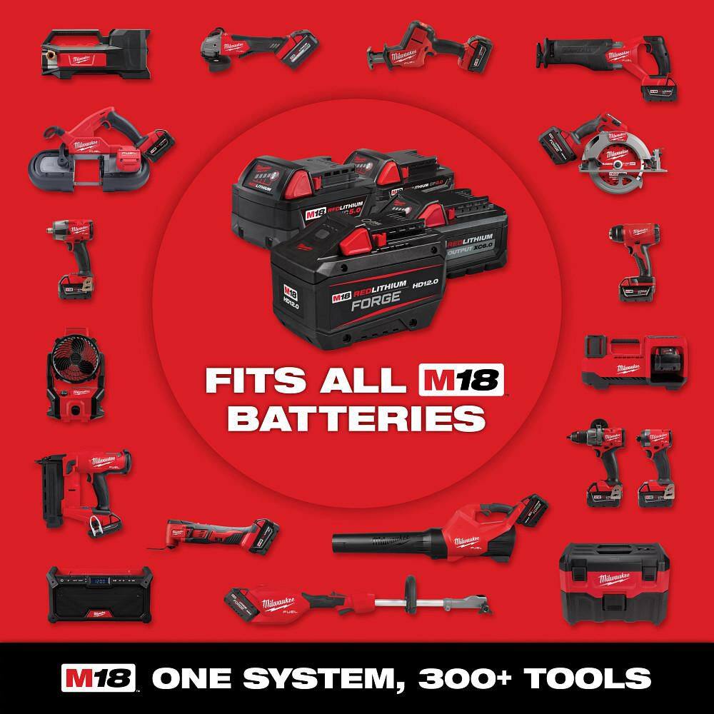 Milwaukee 48-59-1815 M18 18V Dual Bay Simultaneous Super Charger0