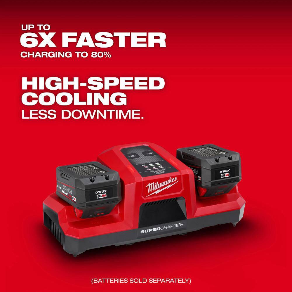 Milwaukee 48-59-1815 M18 18V Dual Bay Simultaneous Super Charger1