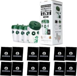 Mosquito TNT 2.0 Mosquito 12 Bait Bags, Outdoor Insect Control, Easy Setup, Family & Pet Friendly, Ideal for Backyards, Camping, Gardens, BBQs, Picnics & More
