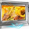 Nuwave Bravo XL Pro Air Fryer Toaster Oven with Grill Combo, 2025 New Ultra-Fast Convection System, 35% Crispier, 2X More Even, 142 Presets, 50-500F, Smarter Probe, PFAS Free, 30QT, Stainless Steel
