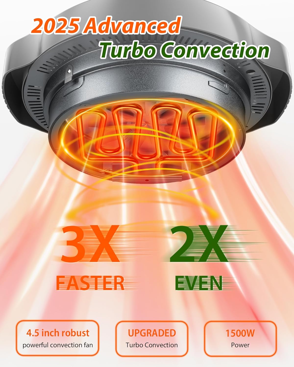 Nuwave Oven Pro Plus Air Fryer, Infra-Red Countertop, 2025 Advanced Convection, No Defrosting or Preheating, Cook Fresh or Frozen, Durable Power Dome, 100 Presets & 50 Memory, PFAS Free, Cool Grey78