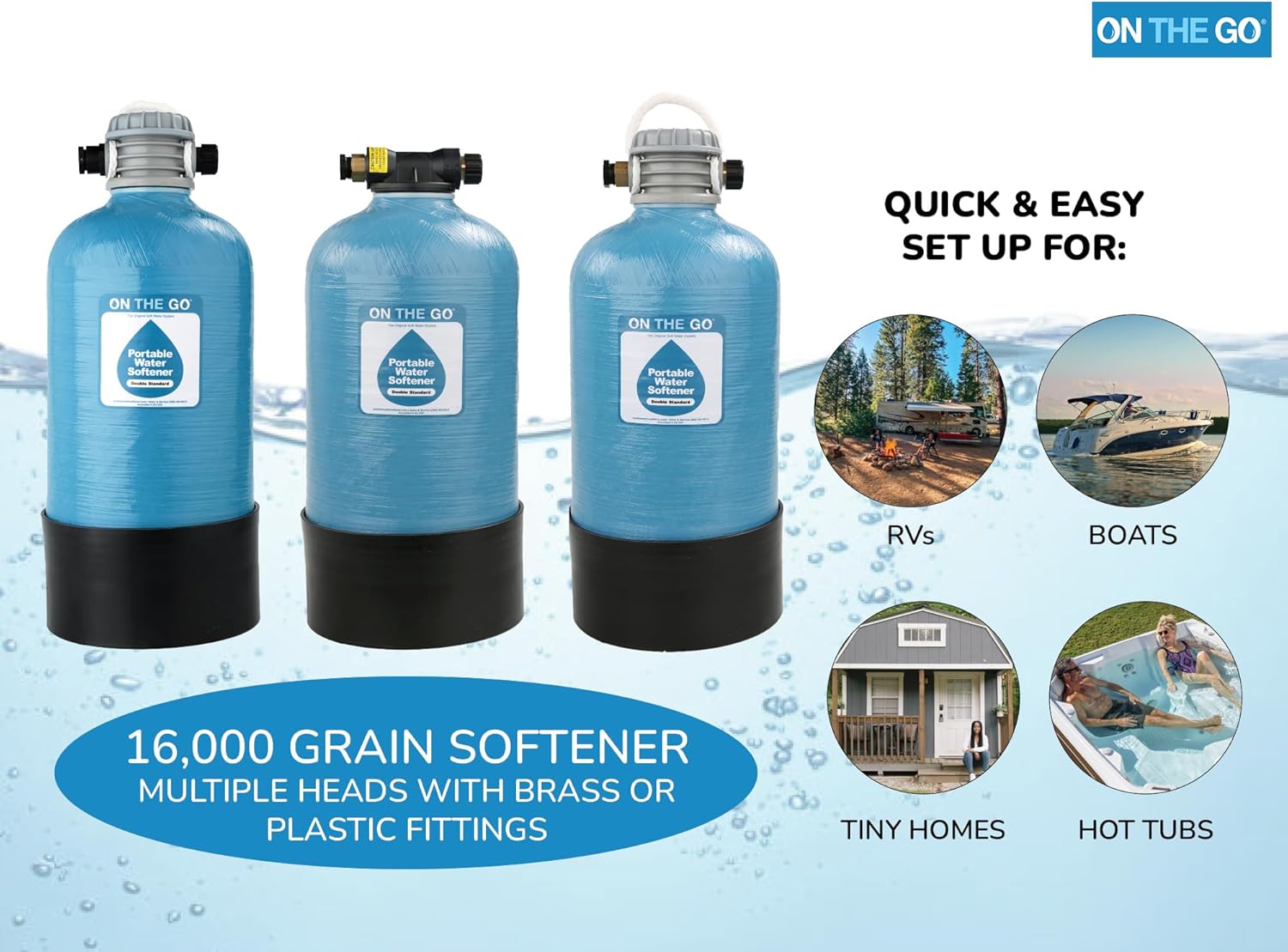 OTG4-DBLSOFT-Portable 16,000 Grain RV Water Softener (NOT made in China, assembled by U.S. Workers in Indiana)5
