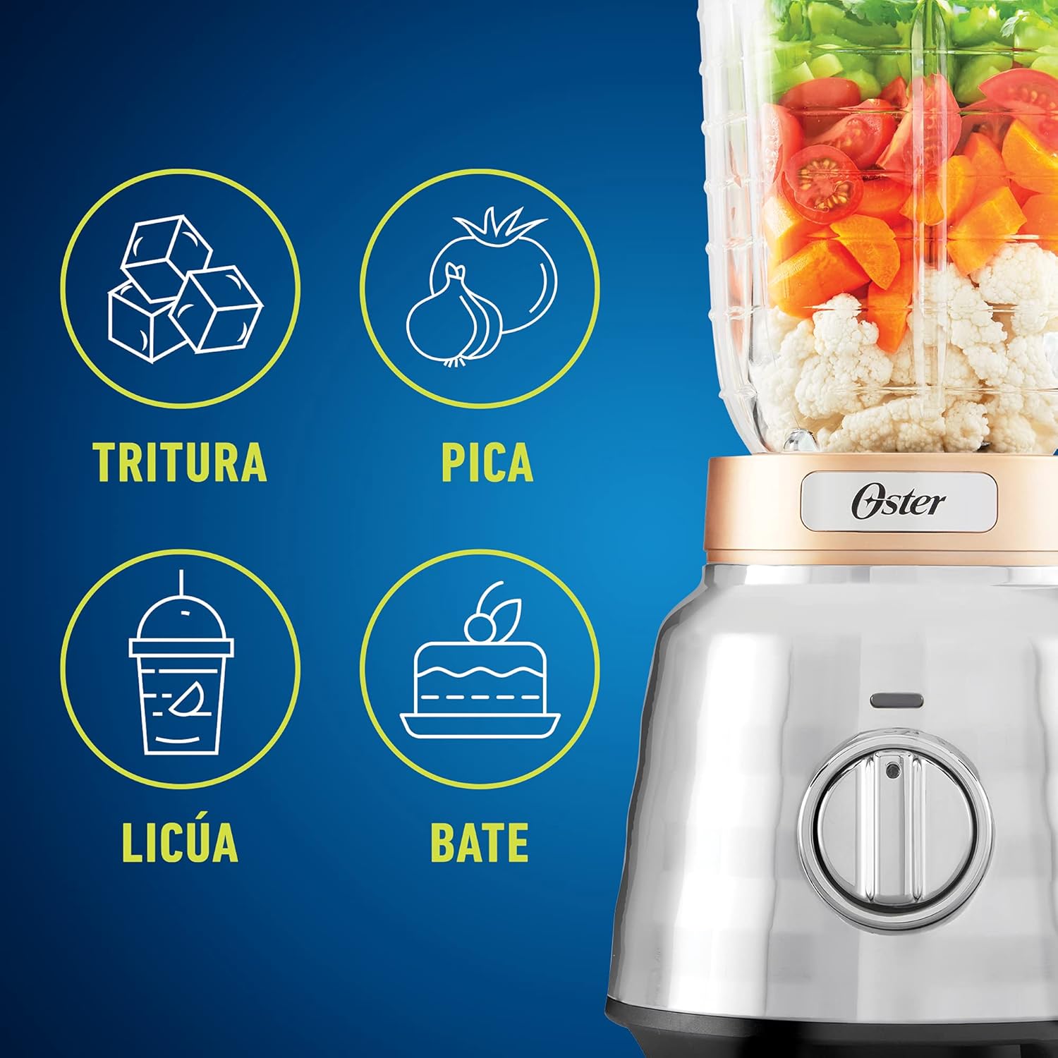 Oster Knob Button Blender with Glass Jar BLSTPBRG8