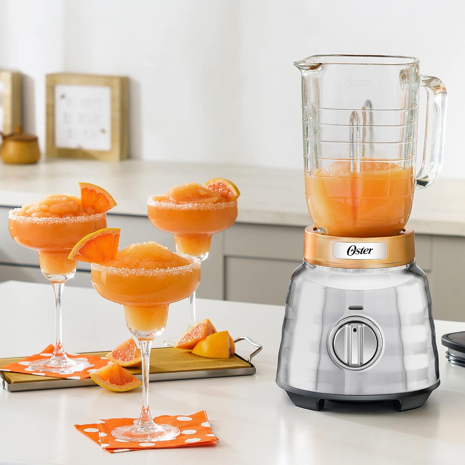 Oster Knob Button Blender with Glass Jar BLSTPBRG9