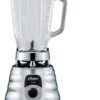 Oster Original 3 Speed Chrome Blender, 6 Times more Durable Motor, 10 Times Stronger, 5 Cup Glass Jar