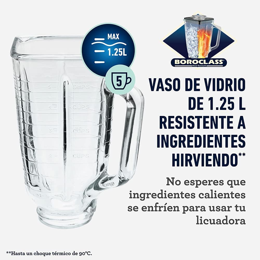 Oster Original 3 Speed Chrome Blender, 6 Times more Durable Motor, 10 Times Stronger, 5 Cup Glass Jar4