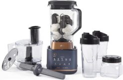 Oster Pro Series Kitchen System with XL 9-Cup Tritan Jar, Food Processor, 2 Blend-n-Go Cups, Mini Jar and Tamper Tool