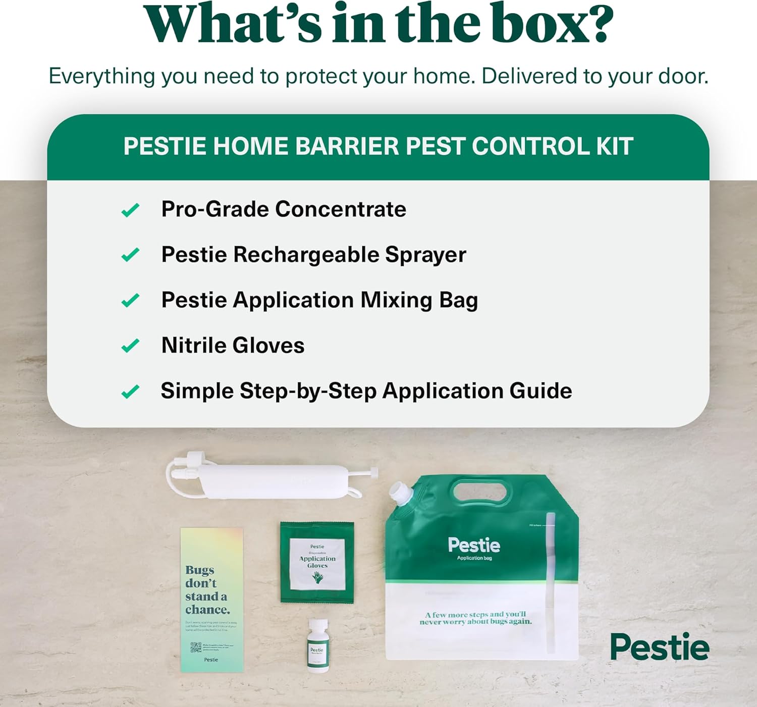 Pestie Home Barrier Pest Control Kit, Expert Pest Control for Your Home, Fast-Acting, Long-Lasting Insect Killer, Professional Spray Protects Against Common Pests2