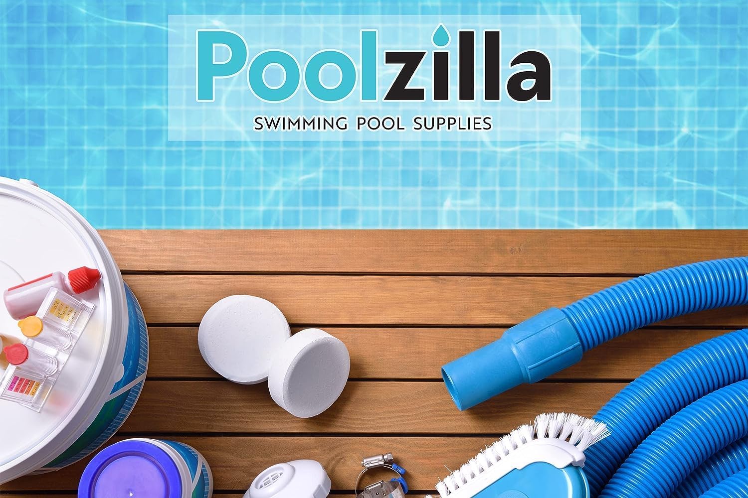 Poolzilla Premium Pool Step Ladder for Above Ground Pools - Deck Mounted Ladder w Double Handrails - for 48’ to 54 in. Above Ground Pools7