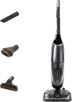 Quantum X Upright Water Filter Vacuum — The Best Bagless Household Vac Cleaner with Water & MicroSilver Filtration to Clean Wet & Dry Messes - Pet, Dog Hair & Toddler Spills on Carpet & Hardwood Floor - Phantom Grey