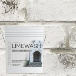 ROMABIO 101152 4 Gal. Avorio White Limewash Interior/Exterior Paint
