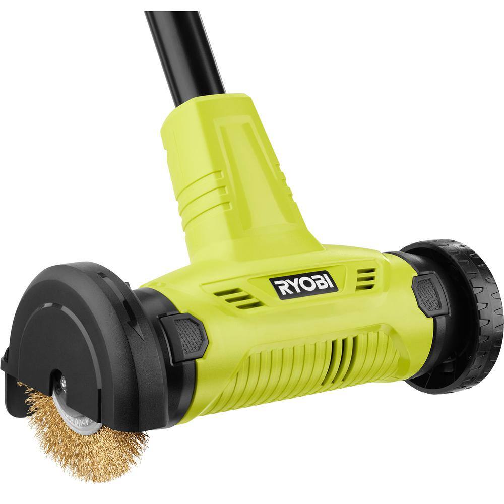 RYOBI P2950 ONE+ 18V Patio Cleaner with Wire Brush Edger with 2.0 Ah Battery and Charger0