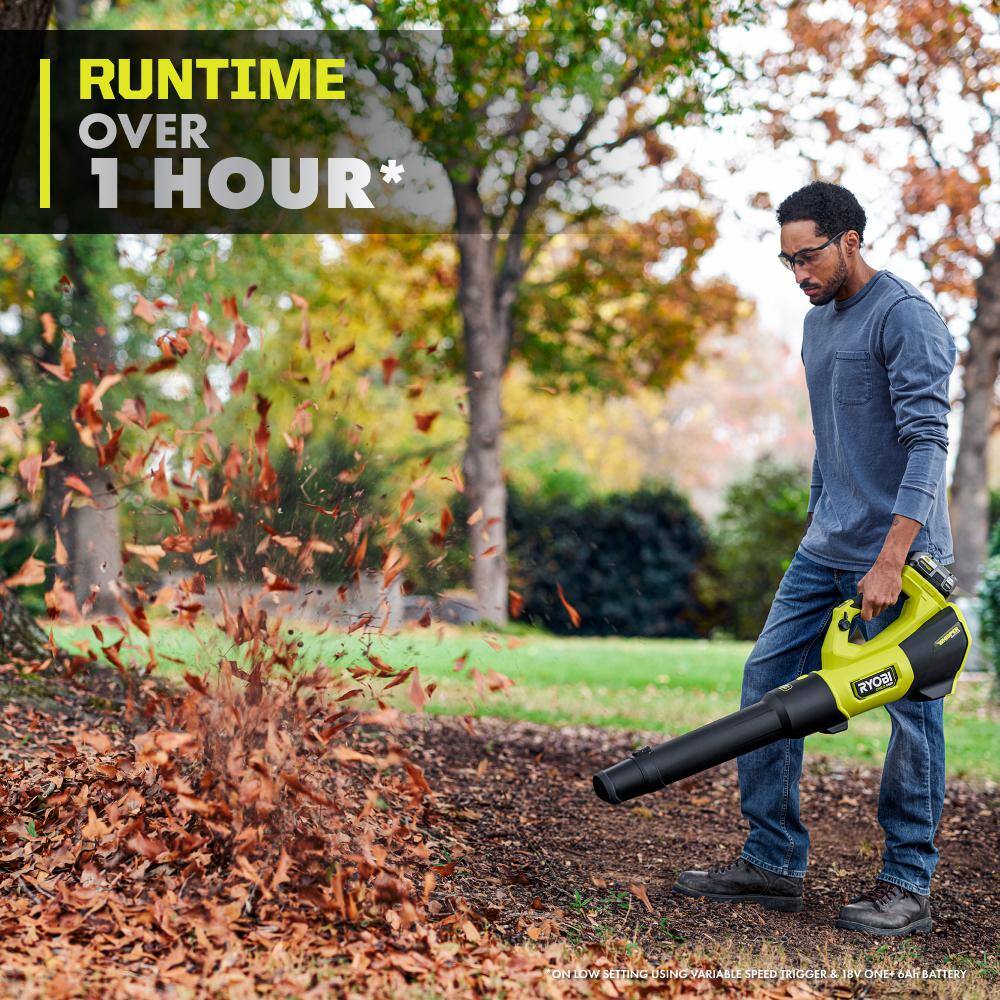 RYOBI PBLLB01B 18V ONE+ HP Brushless Cordless 130 MPH 510 CFM Leaf Blower (Tool Only)5