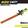 RYOBI RY40606BTL 40V HP Brushless Whisper Series 26 in. Cordless Battery Hedge Trimmer (Tool Only)