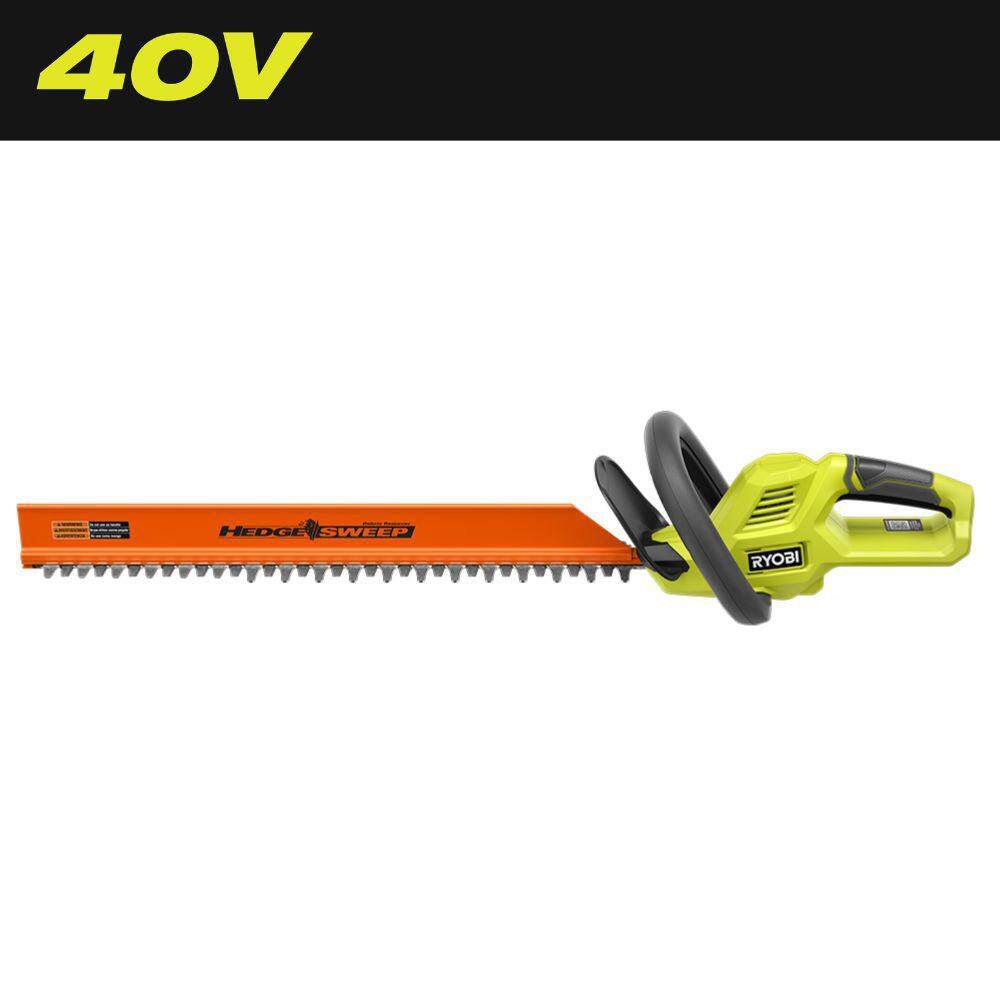 RYOBI RY40HG01B 40V 24 in. Cordless Battery Hedge Trimmer (Tool Only) RYOBI RY40HG01B 40V 24 in. Cordless Battery Hedge Trimmer (Tool Only)