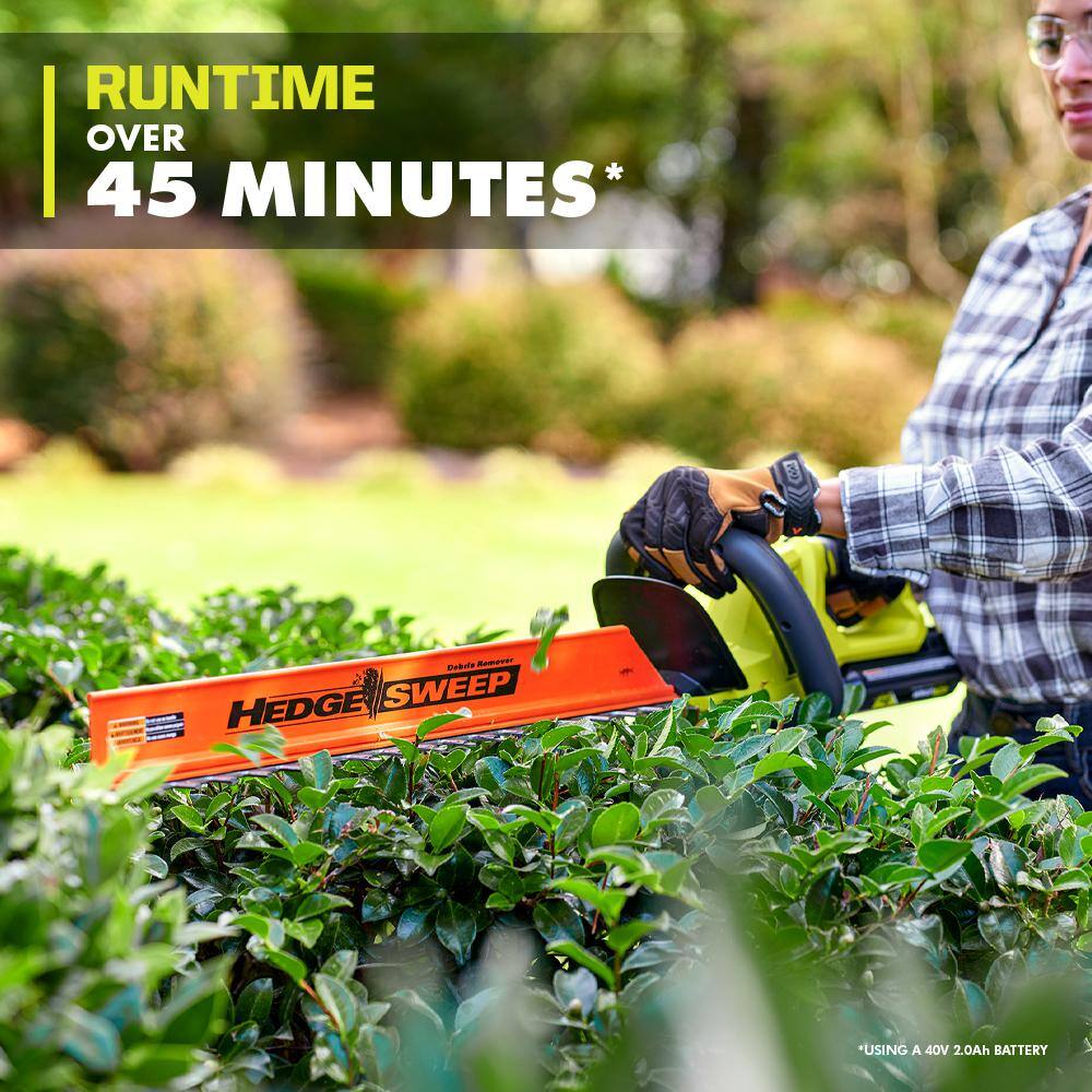 RYOBI RY40HG01B 40V 24 in. Cordless Battery Hedge Trimmer (Tool Only)7