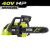 RYOBI RY40HPCW02B 40V HP Brushless 16 in. Battery Cordless Electric Chainsaw (Tool Only)
