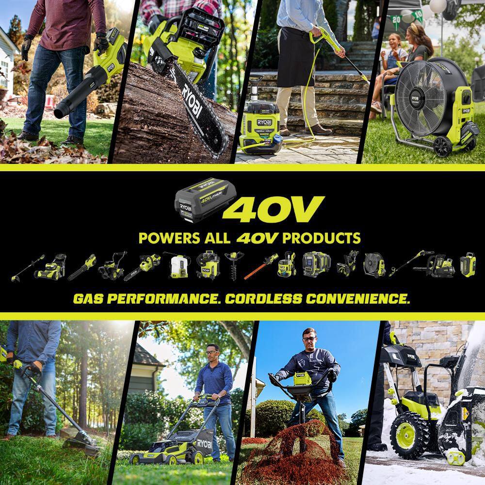 RYOBI RY40HPCW02K-A48CW01 40V HP Brushless 16 in. Battery Chainsaw with Universal Chainsaw Bag, 4.0 Ah Battery and Charger17