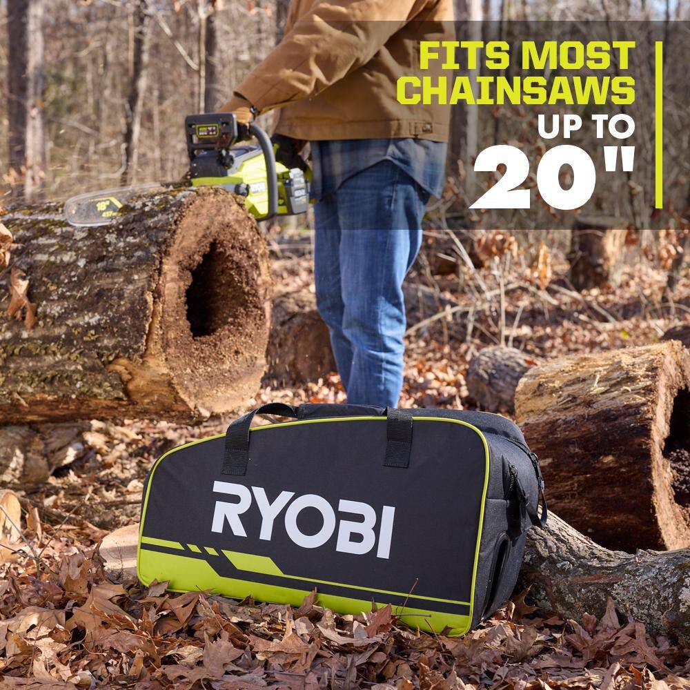 RYOBI RY40HPCW02K-A48CW01 40V HP Brushless 16 in. Battery Chainsaw with Universal Chainsaw Bag, 4.0 Ah Battery and Charger7