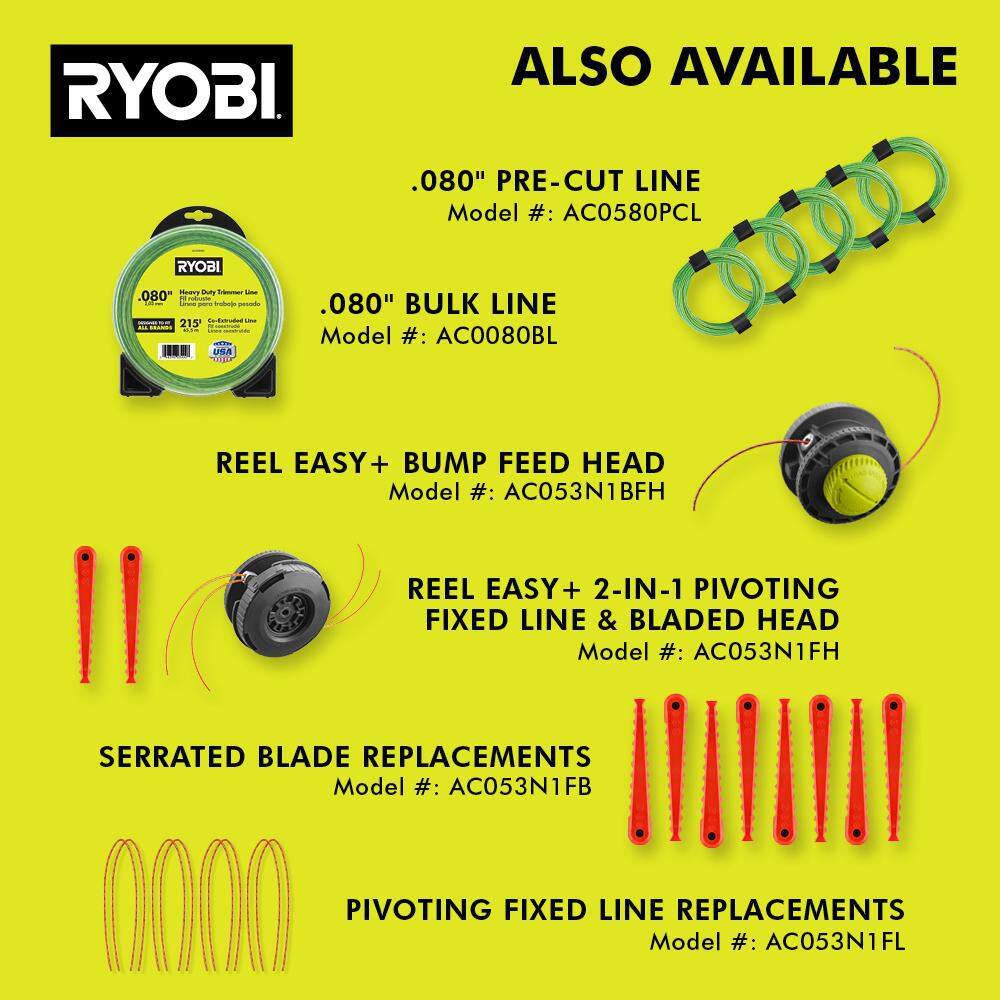 RYOBI RY40ST01B 40V 15 in. Expand-It Cordless Battery Attachment Capable String Trimmer (Tool Only)12