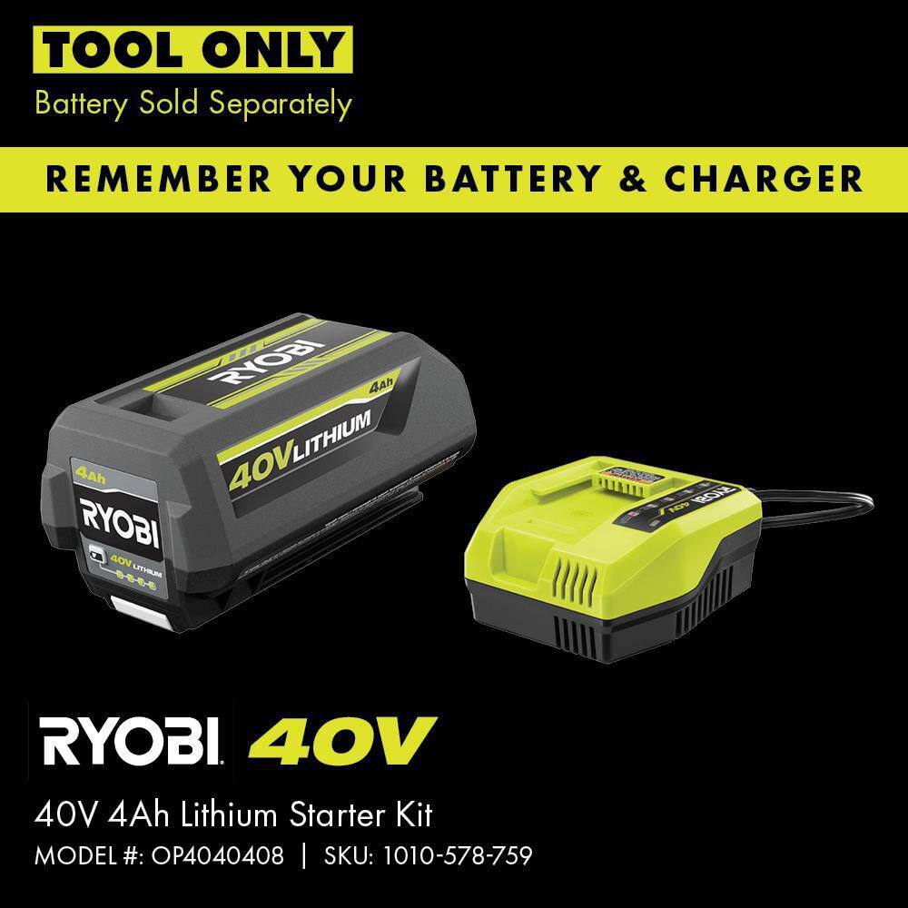 RYOBI RY40ST01B 40V 15 in. Expand-It Cordless Battery Attachment Capable String Trimmer (Tool Only)13
