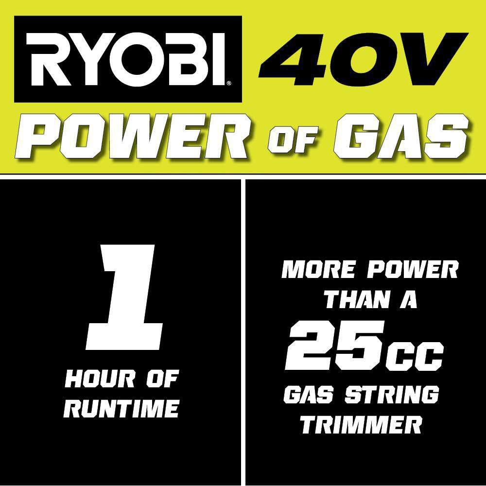 RYOBI RY40ST01B 40V 15 in. Expand-It Cordless Battery Attachment Capable String Trimmer (Tool Only)2