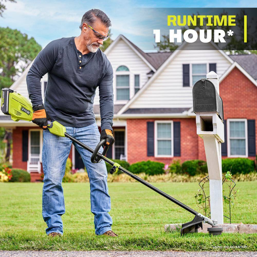 RYOBI RY40ST01B 40V 15 in. Expand-It Cordless Battery Attachment Capable String Trimmer (Tool Only)6