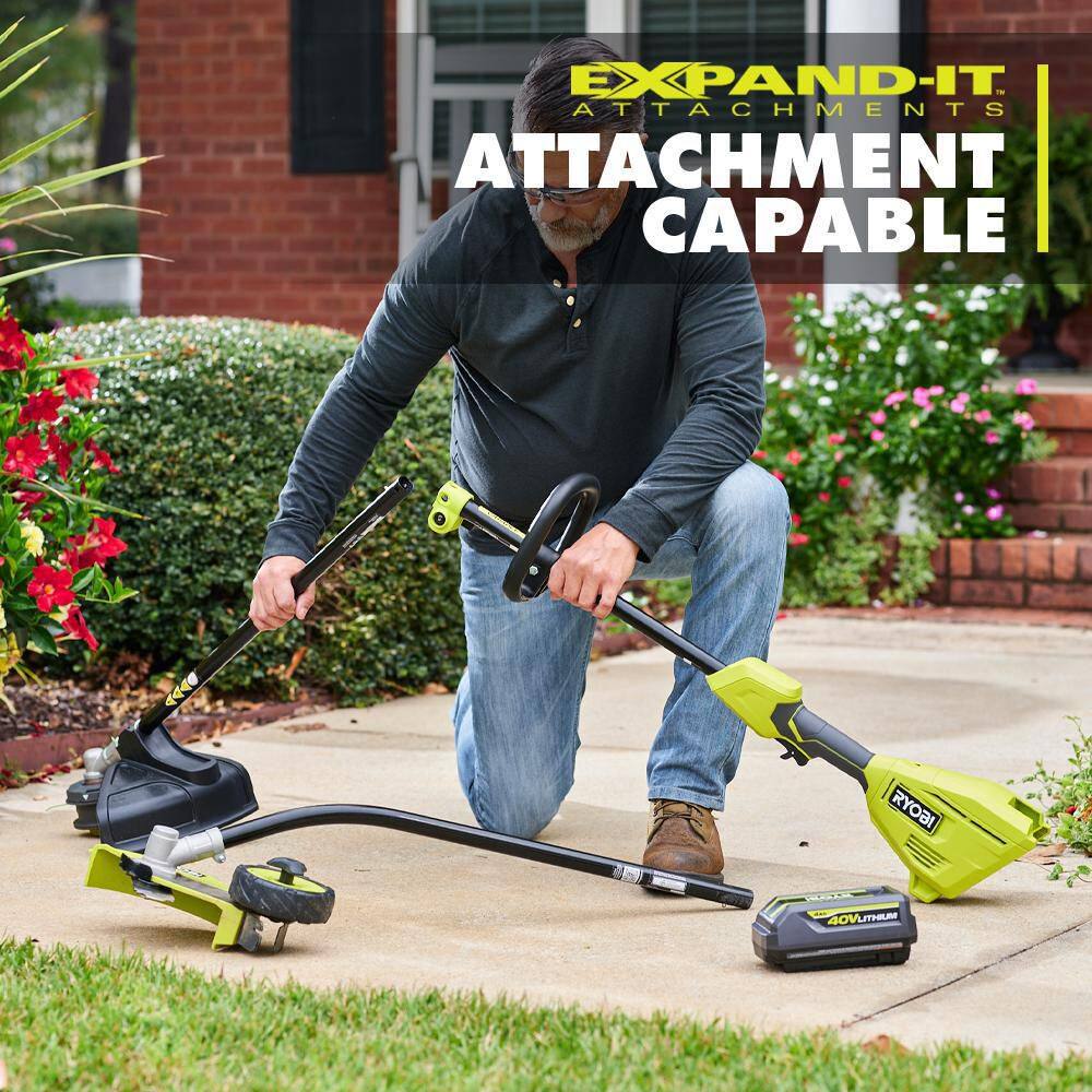 RYOBI RY40ST01B 40V 15 in. Expand-It Cordless Battery Attachment Capable String Trimmer (Tool Only)7