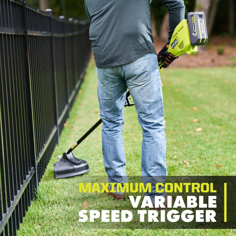 RYOBI RY40ST01B 40V 15 in. Expand-It Cordless Battery Attachment Capable String Trimmer (Tool Only)9