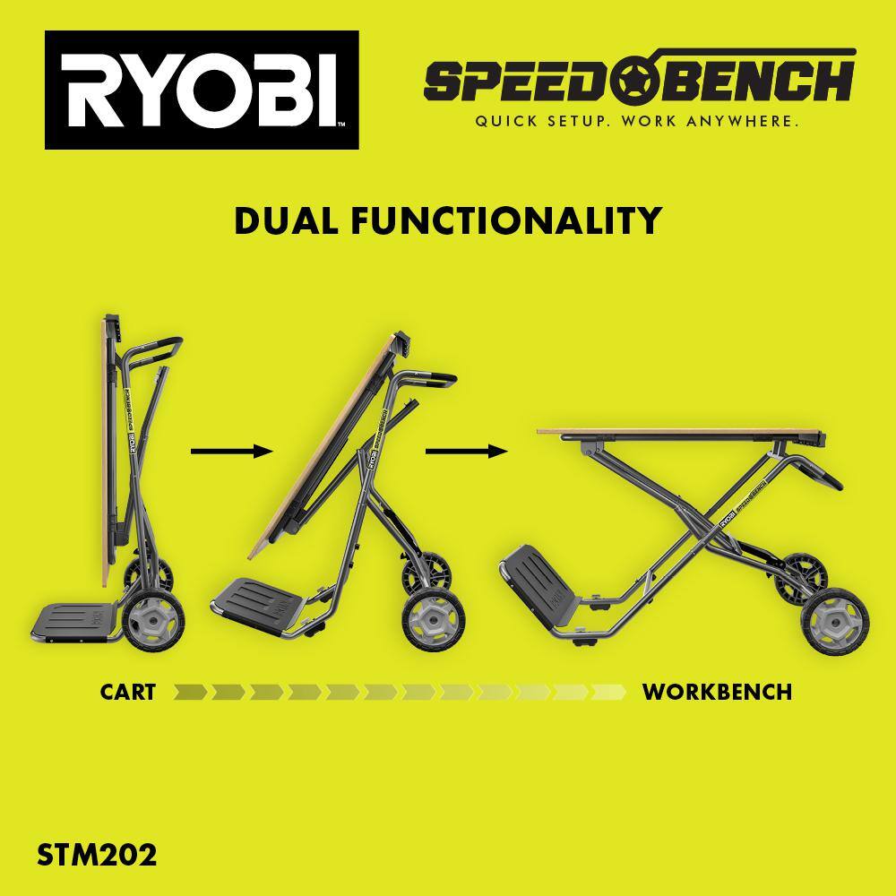 RYOBI STM202 SPEED BENCH Mobile Workstation2