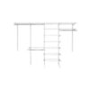 Rubbermaid 2062105 72 in. to 120 in W White Closet Fast Track Wire Closet System Configuration Storage Kit