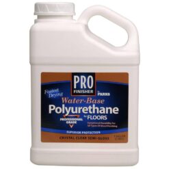 Rust-Oleum Parks 258690 Pro Finisher 1 gal. Crystal Clear Satin Water-Based Polyurethane for Floors (4-Pack)