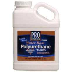 Rust-Oleum Parks 258691 Pro Finisher 1 gal. Clear Semi-Gloss Water-Based Polyurethane for Floors (4-Pack)
