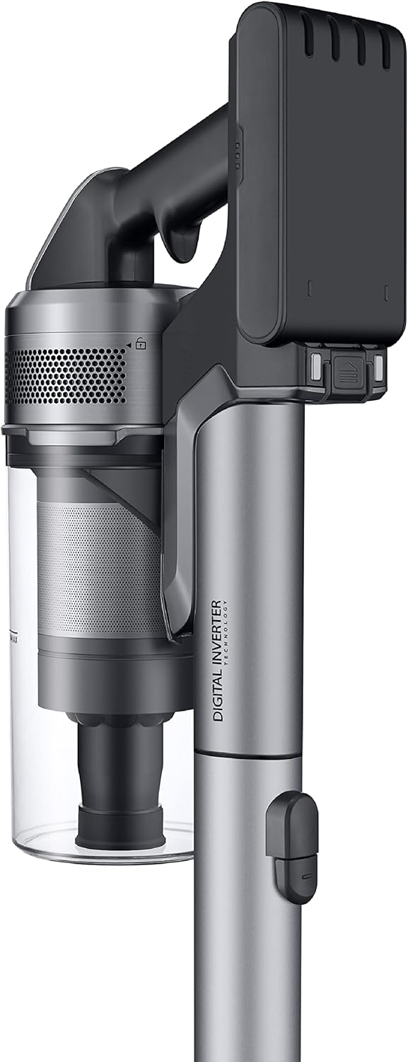 SAMSUNG Jet 75 Complete Cordless Stick Vacuum Cleaner w Clean Station, Removable Battery, Lightweight, Powerful Cleaning for Hardwood Floors, Carpets, Area Rugs, VS20T7551P5 AA, Silver15