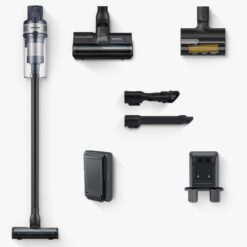 SAMSUNG Jet 75 Pet Cordless Vacuum, Lightweight w/Turbo Action Brush, Pet Tool, Removable Battery, Powerful Cleaning for Hardwood Floors, Carpets, Area Rugs, VS20B75AGR5/AA, Silver