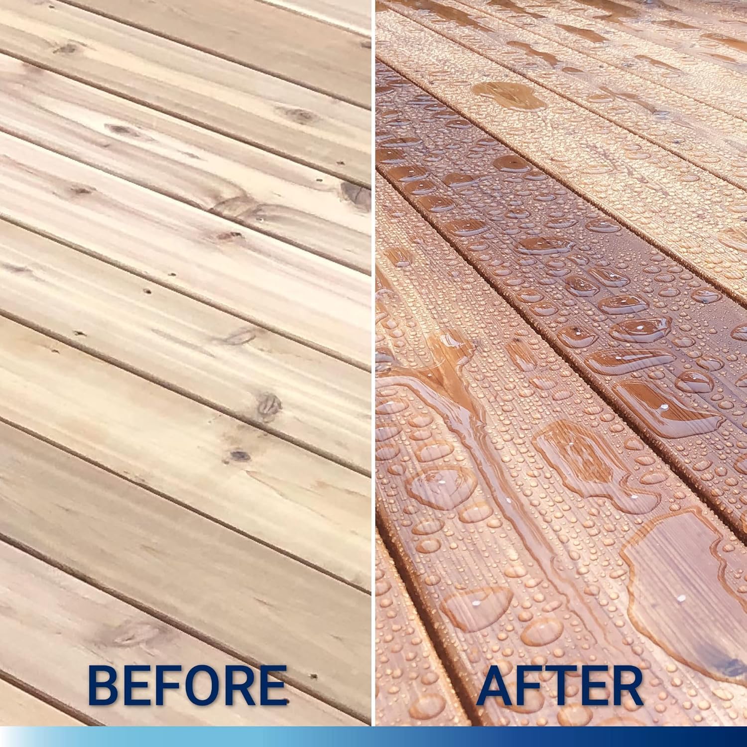 SEAL-ONCE Marine Ready Mix - 2 Gallon Penetrating Wood Sealer Waterproofer & Stain (Bronze Cedar). Water-Based, Ultra-Low VOC Formula for high-Moisture Areas to Protect Wood Docks, Decks & Piers.6