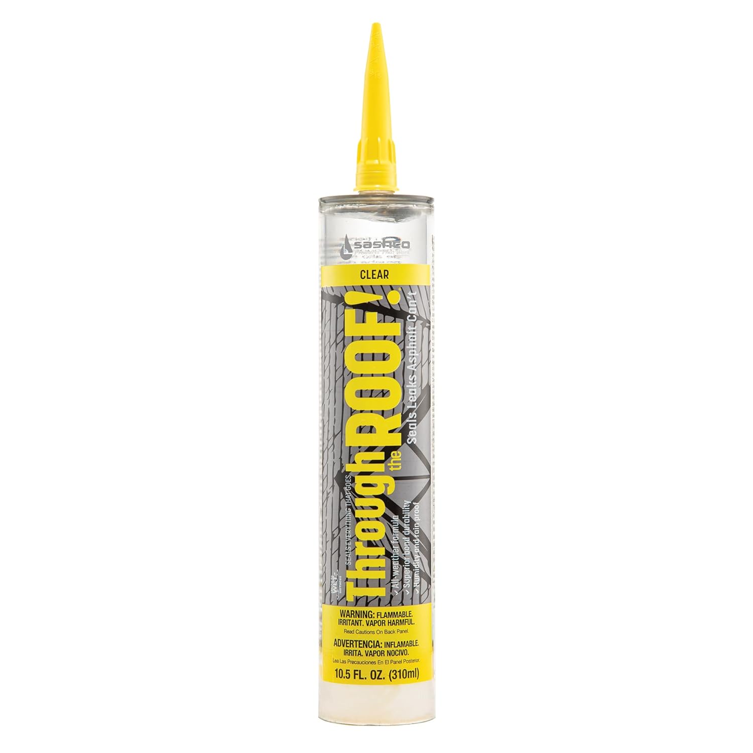 Sashco Through The Roof Sealant, 10.5 Ounce Cartridge, Clear (Pack of 12) -14010-121