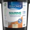 Seal-Once Marine Premium Wood Sealer - Waterproof Sealant - Wood Stain and Sealer in One - 5 Gallon & Clear