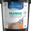 Seal-Once Marine Premium Wood Sealer - Waterproof Sealant - Wood Stain and Sealer in One - 5 Gallon & Coastal Gray