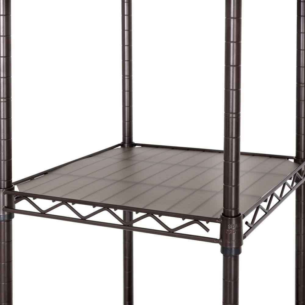 Seville Classics SHE05814B Satin Bronze Expandable Closet Organizer System4