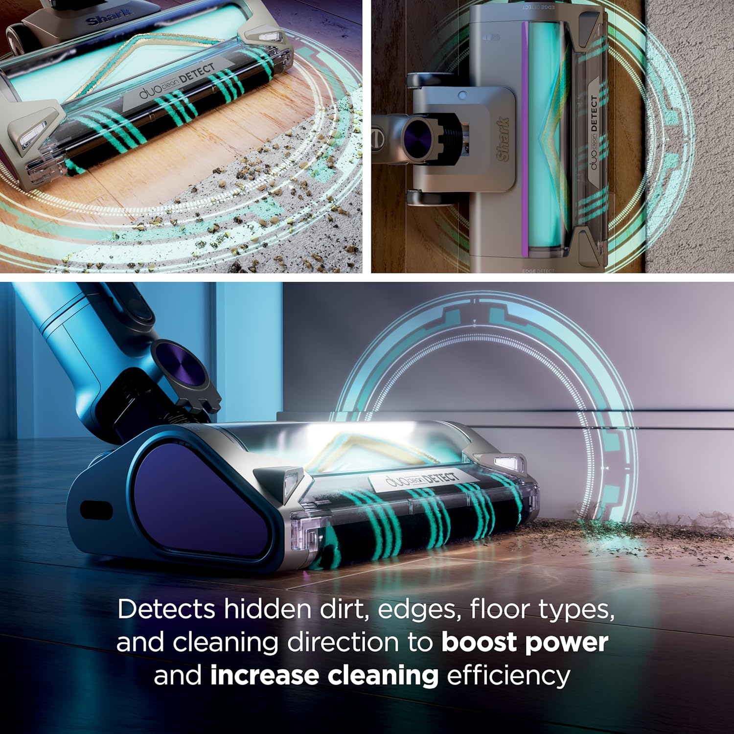 Shark Cordless Vacuum Cleaner with HEPA Filter, PowerDetect Clean & Empty, Powerful Suction, Auto-Empty System, Pet Hair Pickup, Carpets & Hardfloor, Dark Gray, IP32517