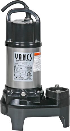 Tsurumi Pump 2PU Submersible Pond Pump/Waterfall Pump 1/5 HP 115V 2 in Discharge Ideal Water Feature Pump for Ponds, Fountains, Waterfalls | 50 GPM / 3000 GPH