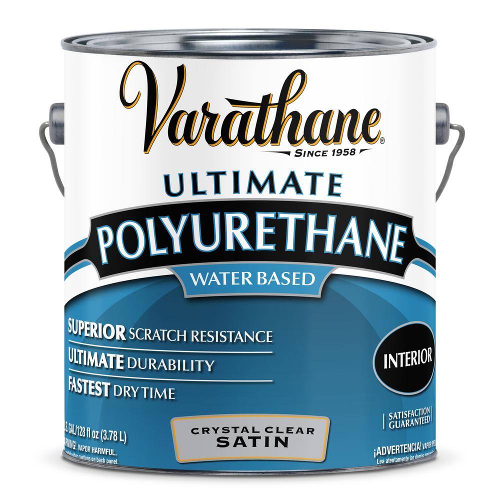 Varathane 200231 1 Gal. Clear Satin Water-Based Interior Polyurethane (2-Pack) Varathane 200231 1 Gal. Clear Satin Water-Based Interior Polyurethane (2-Pack)