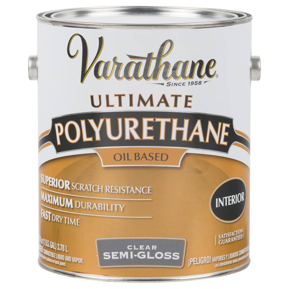 Varathane 242170 1 Gallon Clear Semi-Gloss 275 VOC Oil-Based Interior Shellac, Lacquer & Polyurethane (2-Pack) Varathane 242170 1 Gallon Clear Semi-Gloss 275 VOC Oil-Based Interior Shellac, Lacquer & Polyurethane (2-Pack)