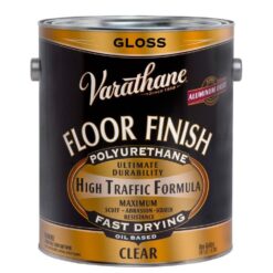 Varathane 242606 1 Gallon Clear Gloss 275 VOC Oil-Based Floor Finish Interior Shellac, Lacquer & Polyurethane (Case of 2)