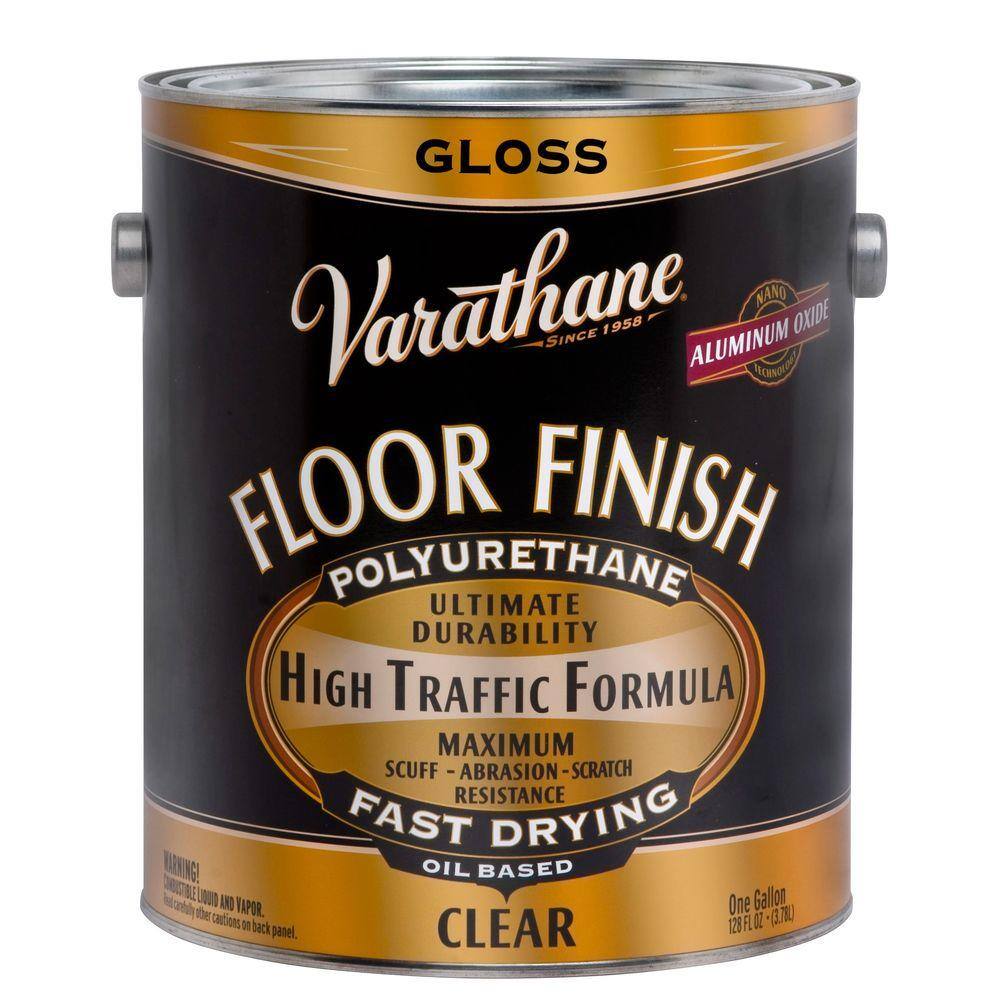 Varathane 242606 1 Gallon Clear Gloss 275 VOC Oil-Based Floor Finish Interior Shellac, Lacquer & Polyurethane (Case of 2) Varathane 242606 1 Gallon Clear Gloss 275 VOC Oil-Based Floor Finish Interior Shellac, Lacquer & Polyurethane (Case of 2)